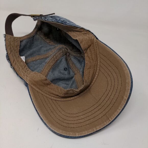 Unbranded Men's Slideback Hat Blue Size OSFM Denim Blank Cotton - Picture 6 of 7